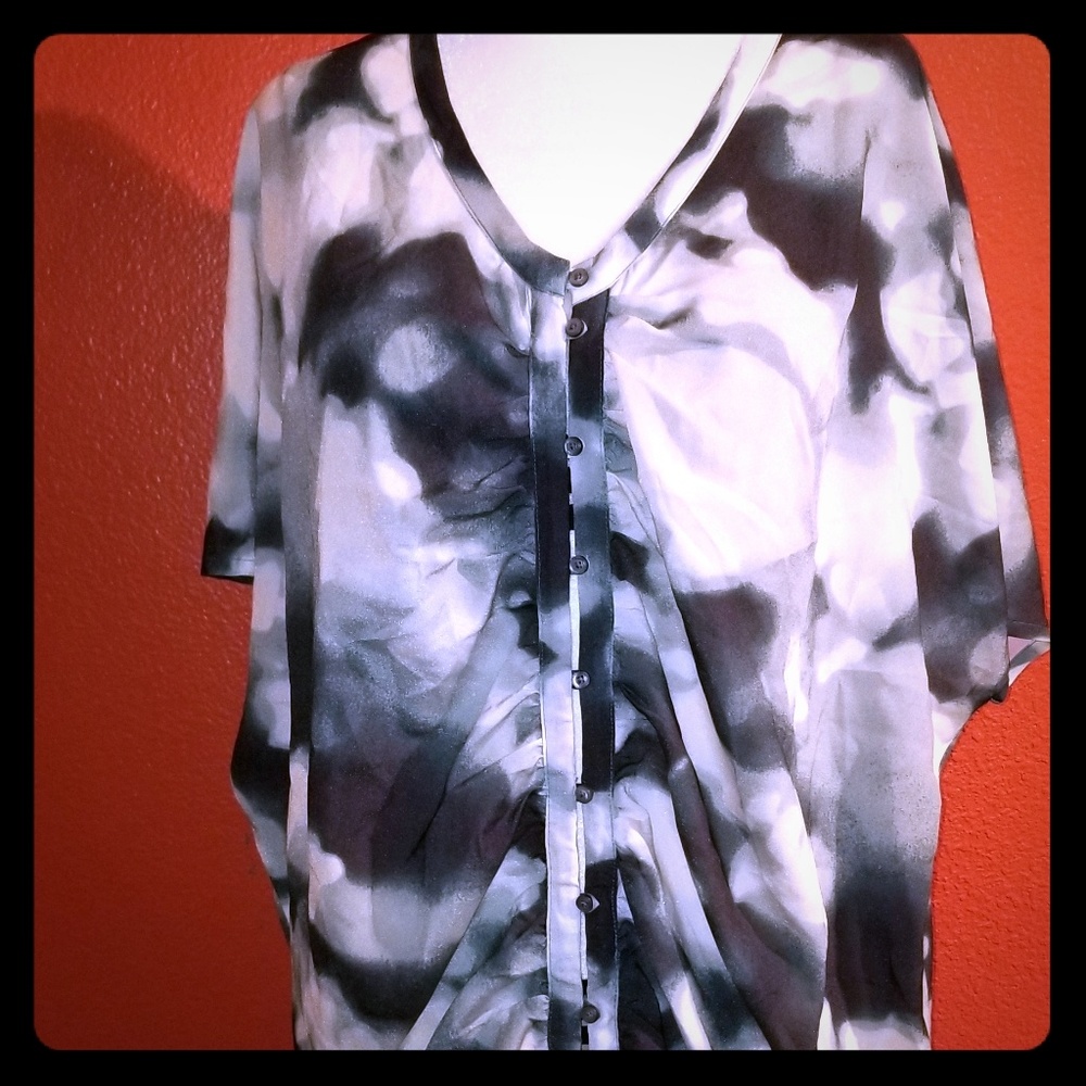 Calvin Klein Drawstring Caftan Swimsuit Cover Up 